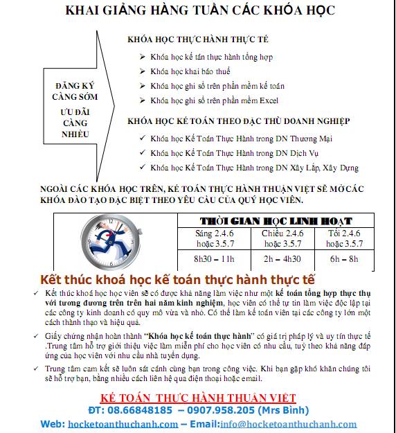 kinh nghiệm học kế toán thực hành