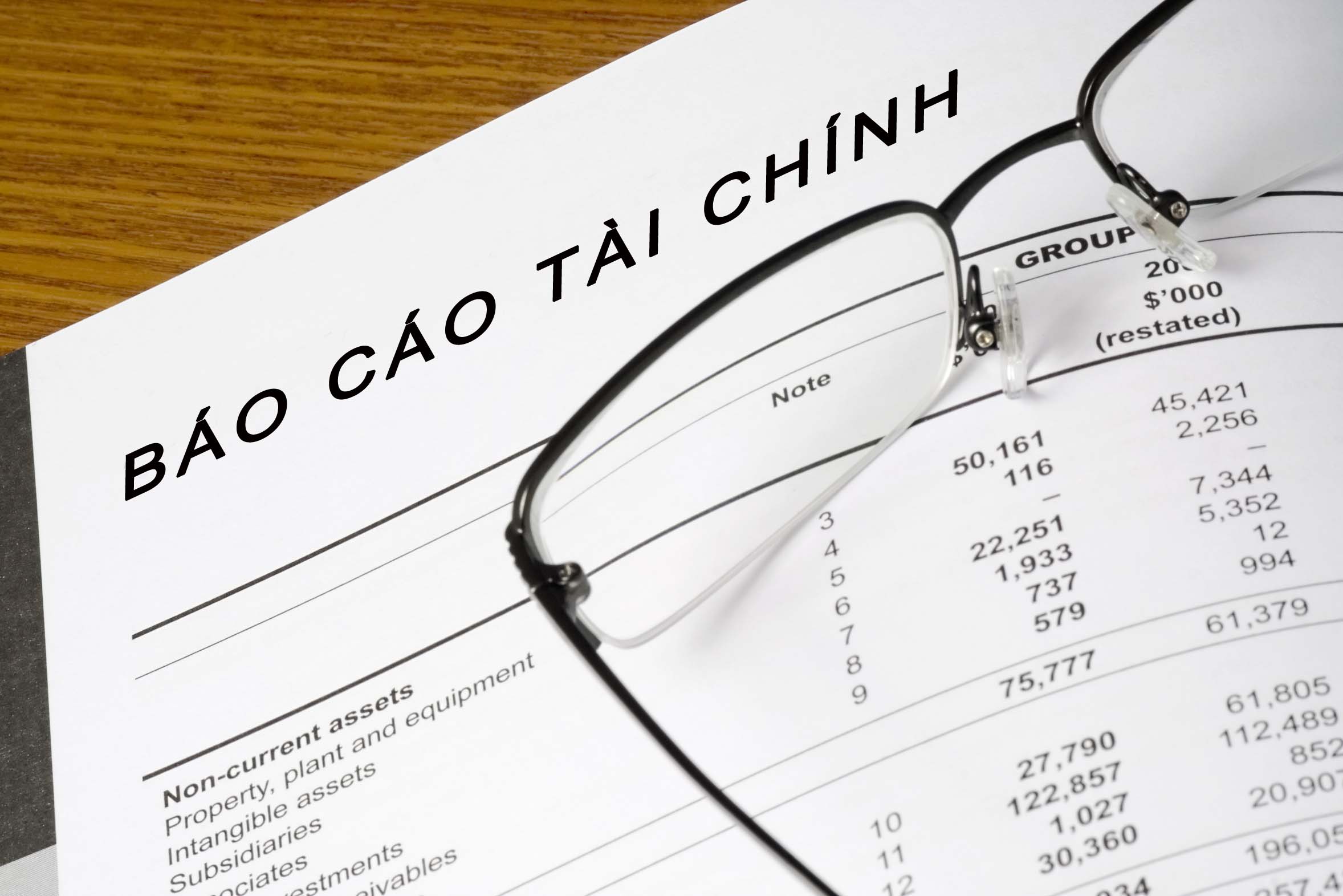 Báo cáo tài chính cuối năm học kế toán thực hành
